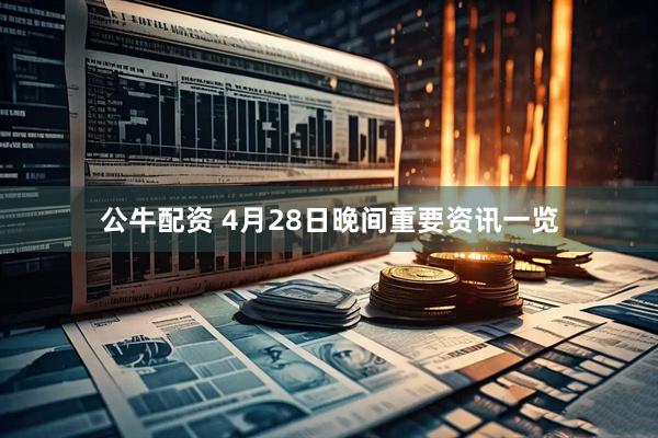 公牛配资 4月28日晚间重要资讯一览