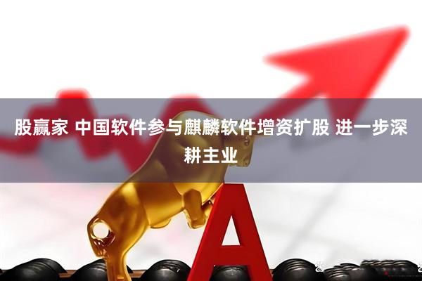 股赢家 中国软件参与麒麟软件增资扩股 进一步深耕主业