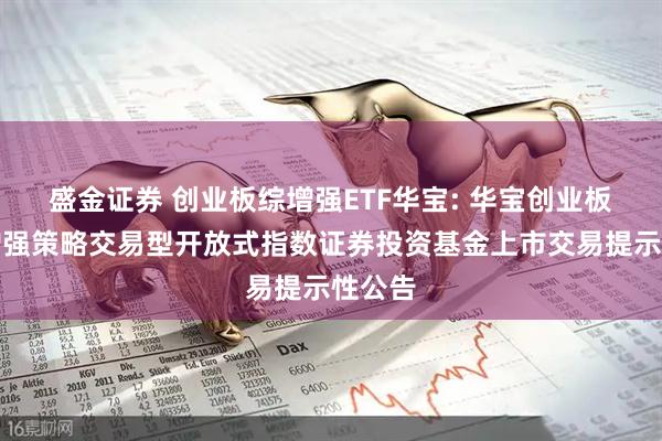 盛金证券 创业板综增强ETF华宝: 华宝创业板综合增强策略交易型开放式指数证券投资基金上市交易提示性公告